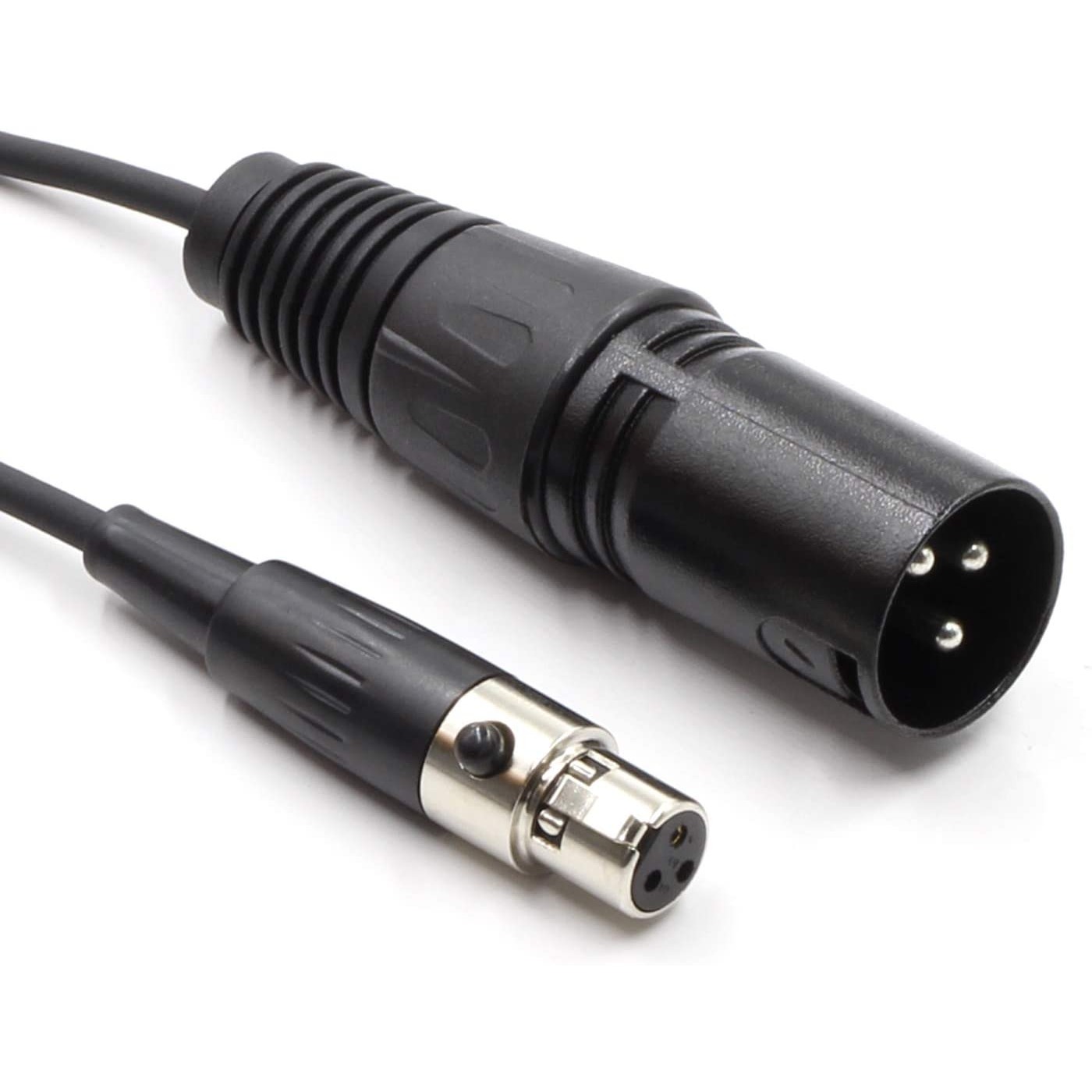 3 Pin Male XLR Plug to 3 Socket Female Mini XLR Cable 