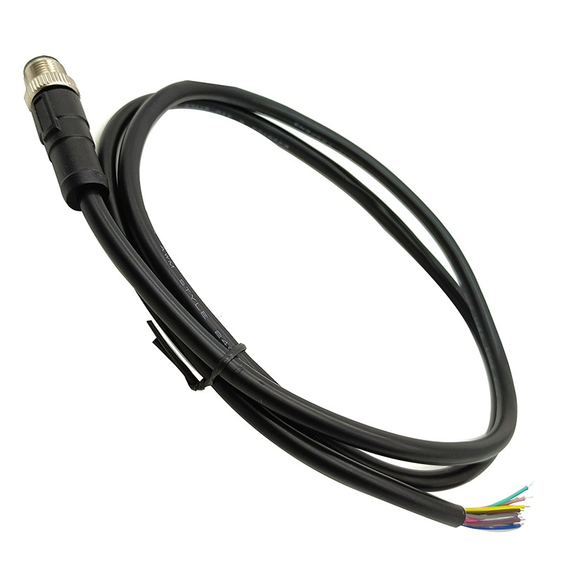 Waterproof M12 Extension Cable 12 Pin Male M12 Connector Cable