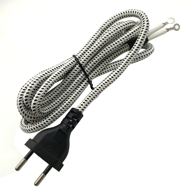 European 2 Prong Power Plug for Replacement for Defective Cables