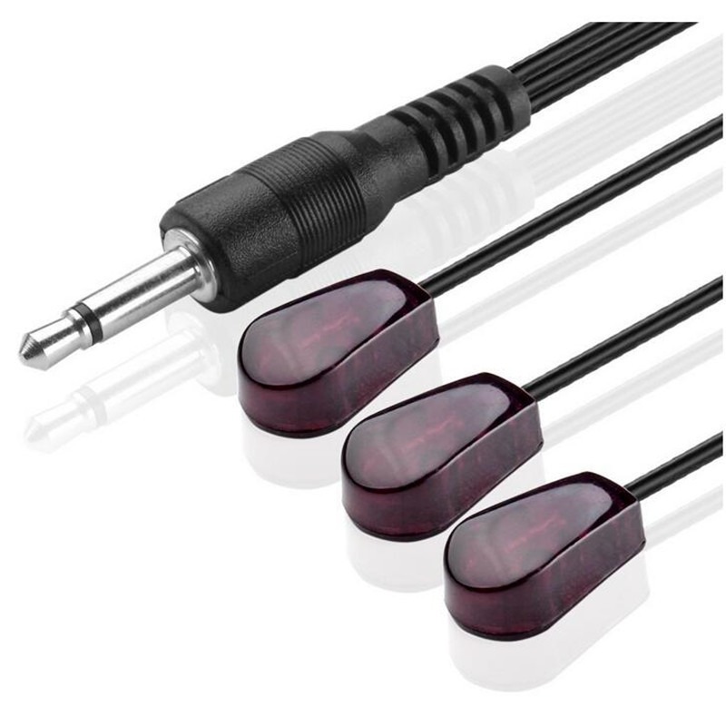 IR Infrared Emitter Extender Cable Extension Triple Head 3 Eye 3.5mm Jack Infrar