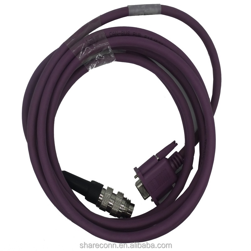 DB9 Female to DIN 3 pin male Low smoke halogen free cables