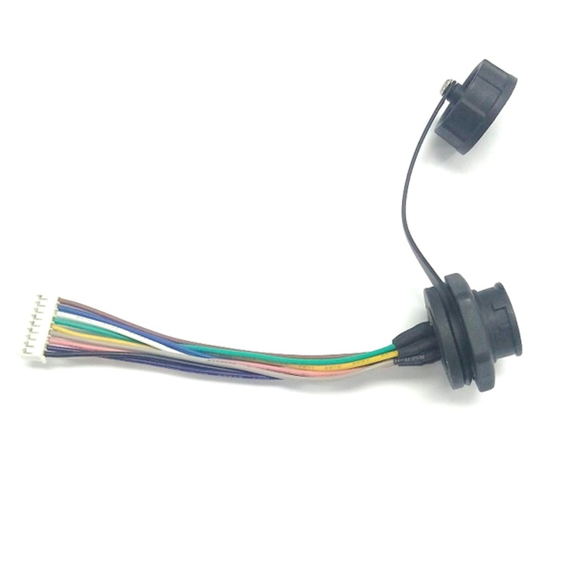 M19 9pin male water proof cable panel mount 10cm
