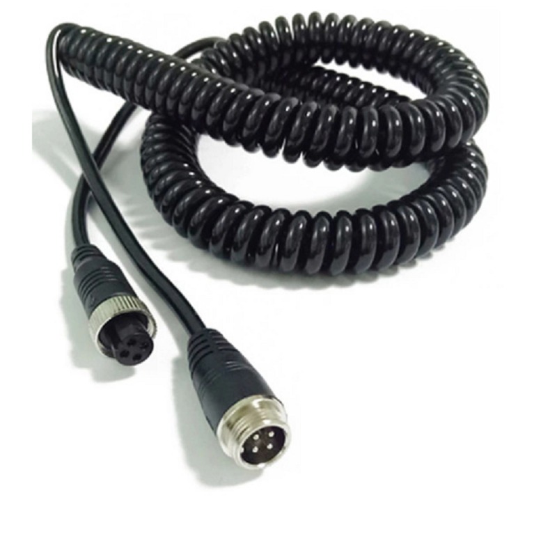M12 Male to Female Coil Cable 8m Extension